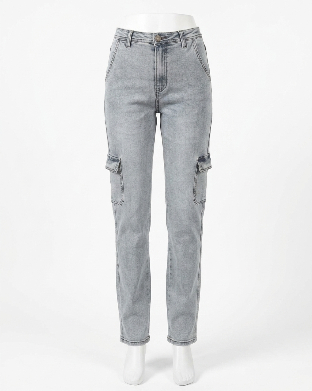 NEW GRACE AND LACE aged soft wash cargo jeans in denim